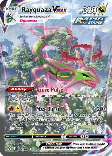 Rayquaza VMAX - Evolving Skies 218/203 - Alternate Art