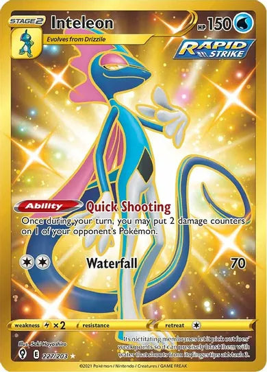 Inteleon - Evolving Skies 227/203 - Secret Rare