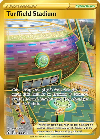 Turffield Stadium - Evolving Skies 234/203 - Secret Rare