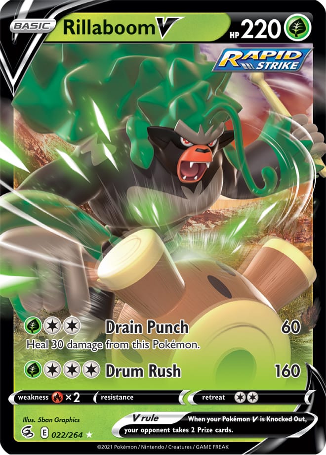 Rillaboom V - Fusion Strike 022/264 - Ultra Rare