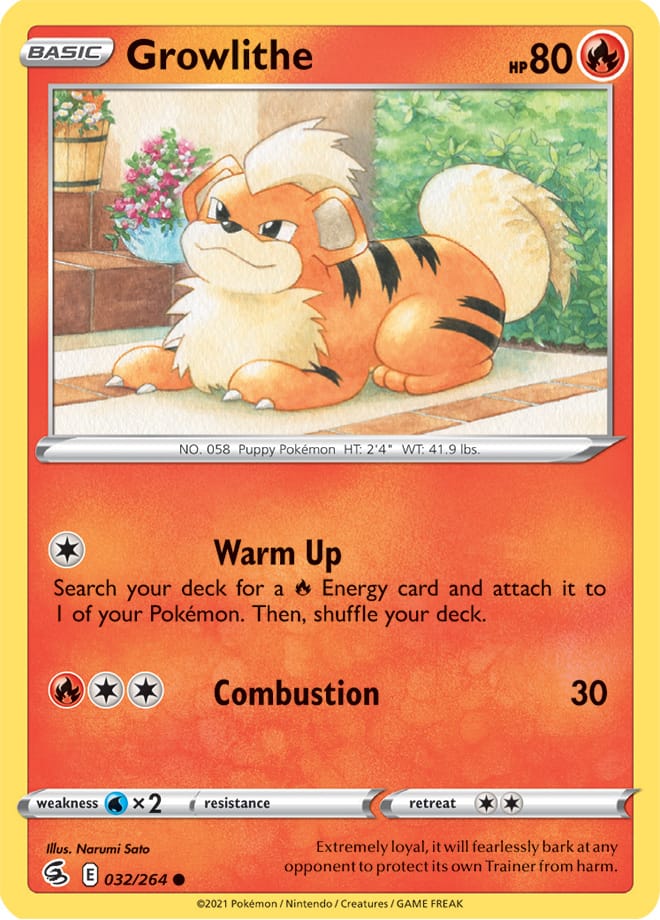 Growlithe - Fusion Strike 032/264 - Common