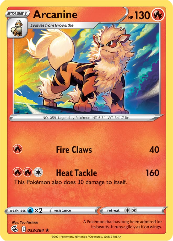 Arcanine - Fusion Strike 033/264 - Rare