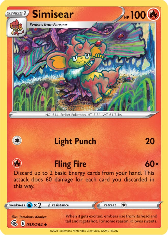 Simisear - Fusion Strike 038/264 - Uncommon
