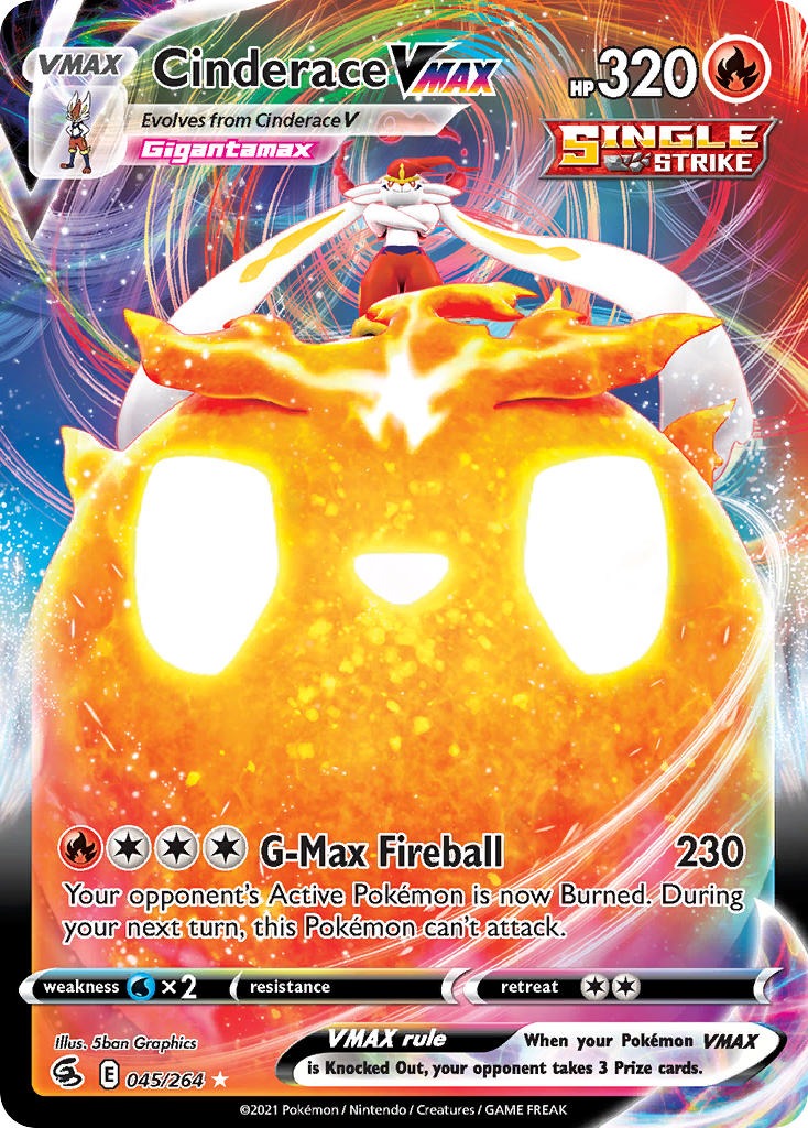 Cinderace VMAX - Fusion Strike 045/264 - Ultra Rare