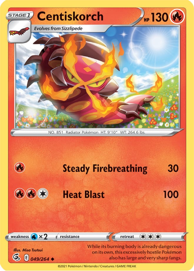 Centiskorch - Fusion Strike 049/264 - Uncommon