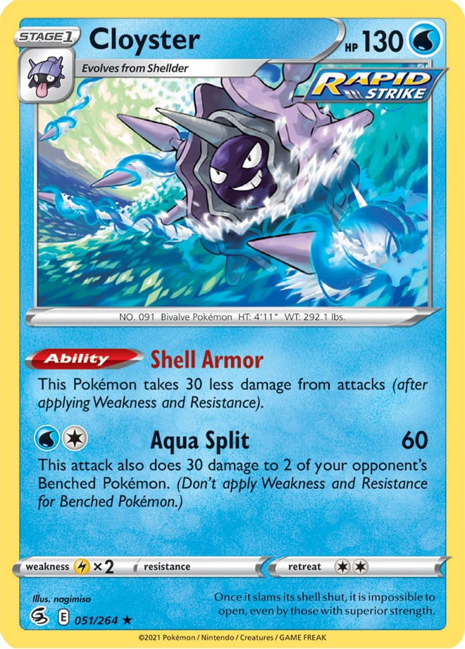 Cloyster - Fusion Strike 051/264 - Rare
