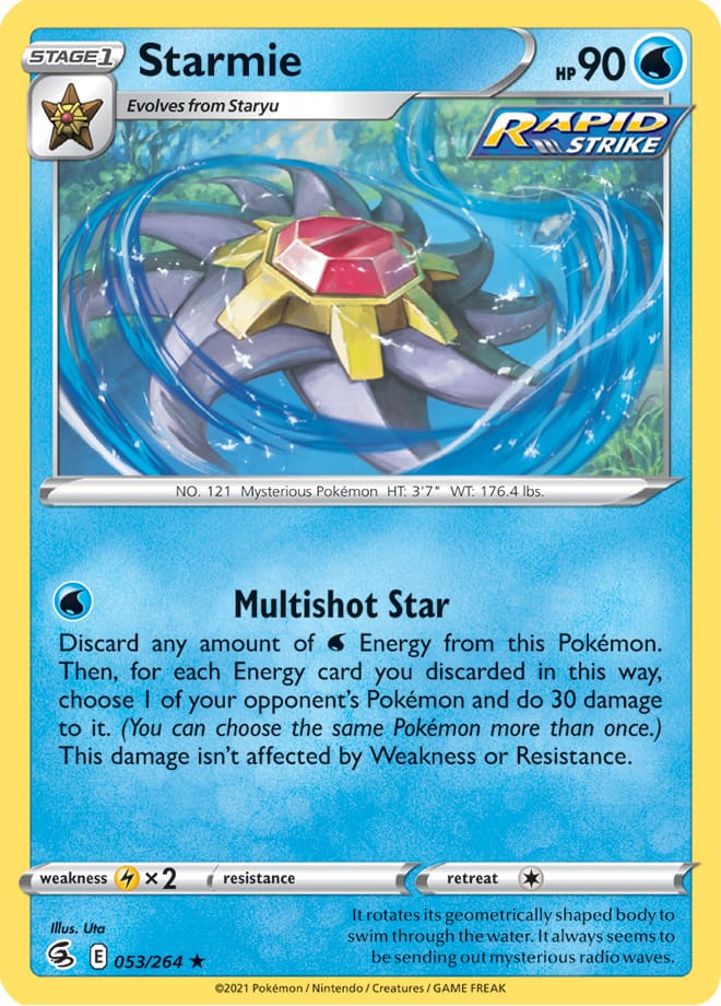 Starmie - Fusion Strike 053/264 - Rare Holo