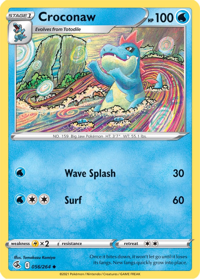 Croconaw - Fusion Strike 056/264 - Uncommon