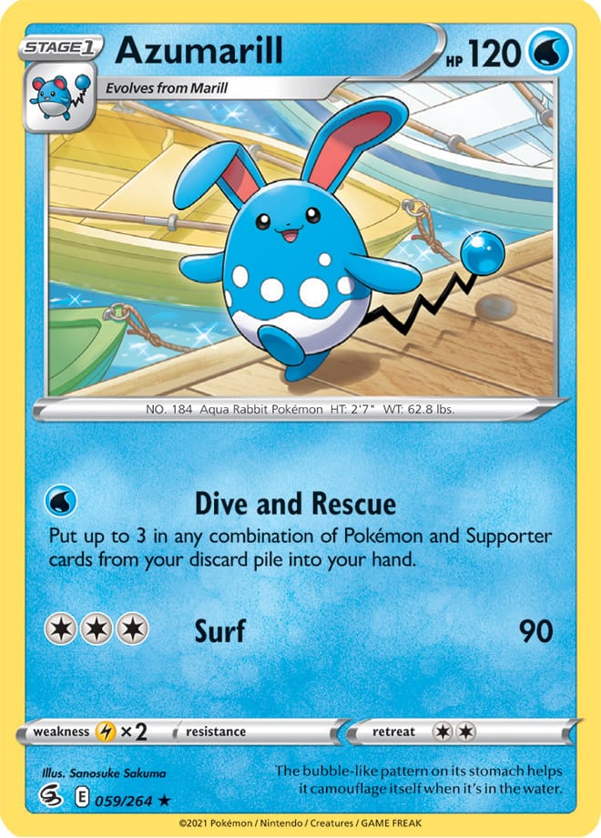 Azumarill - Fusion Strike 059/264 - Rare