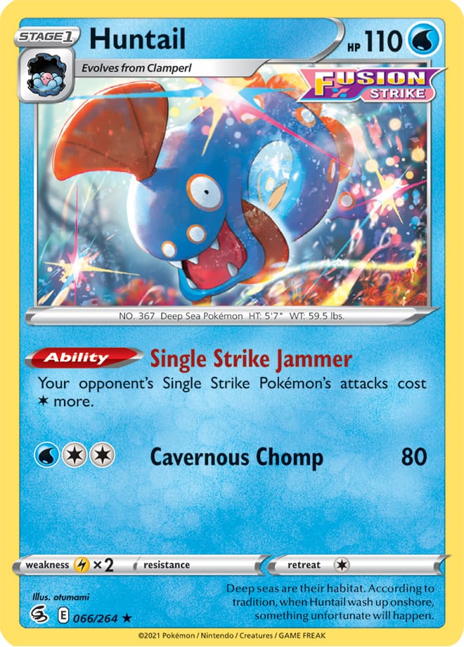 Huntail - Fusion Strike 066/264 - Rare
