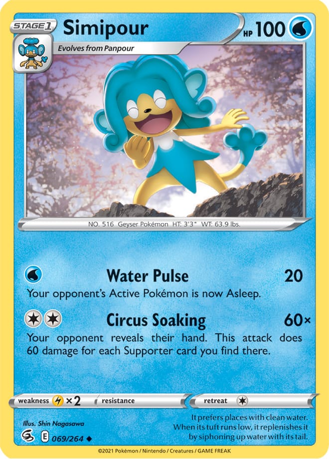 Simipour - Fusion Strike 069/264 - Uncommon