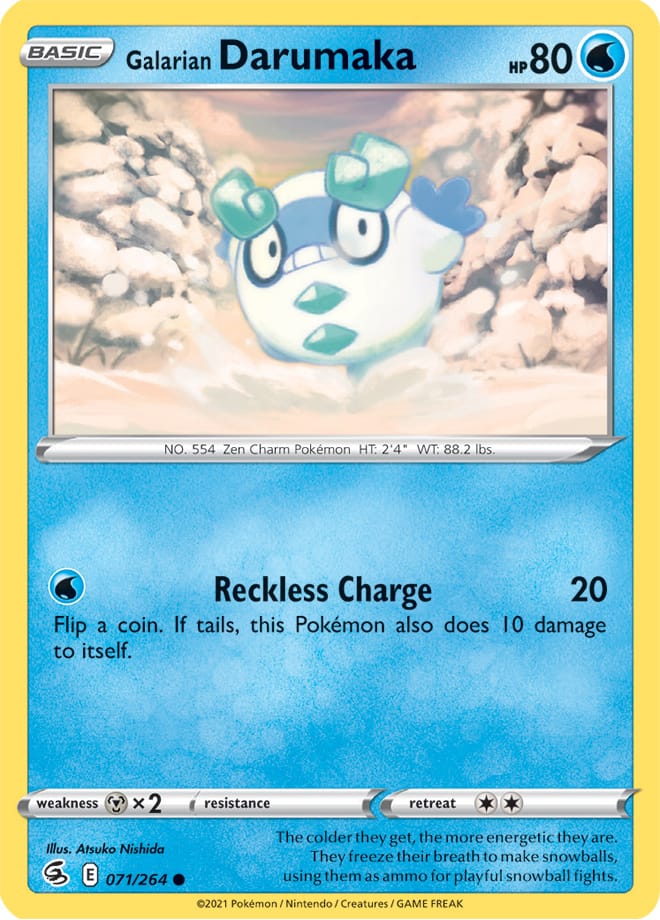 Galarian Darumaka - Fusion Strike 071/264 - Common