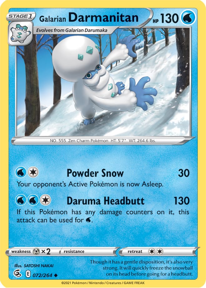 Galarian Darmanitan - Fusion Strike 072/264 - Uncommon