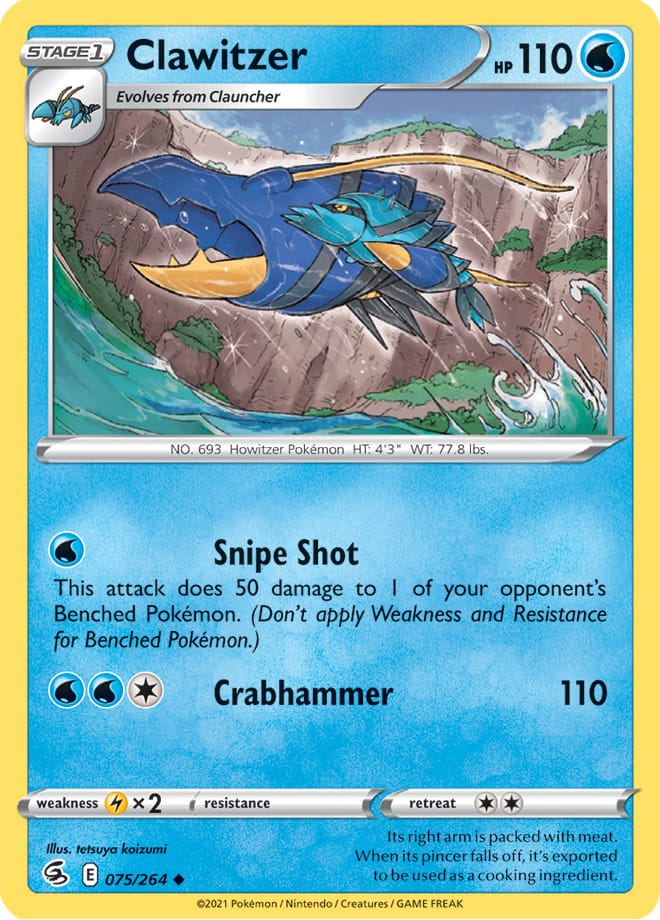 Clawitzer - Fusion Strike 075/264 - Uncommon