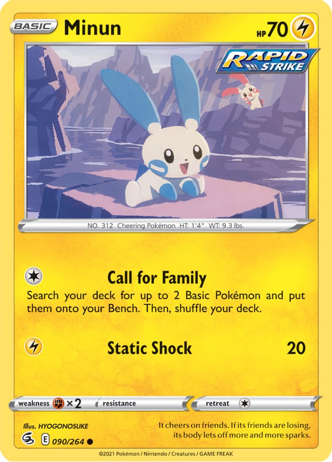 Minun - Fusion Strike 090/264 - Common