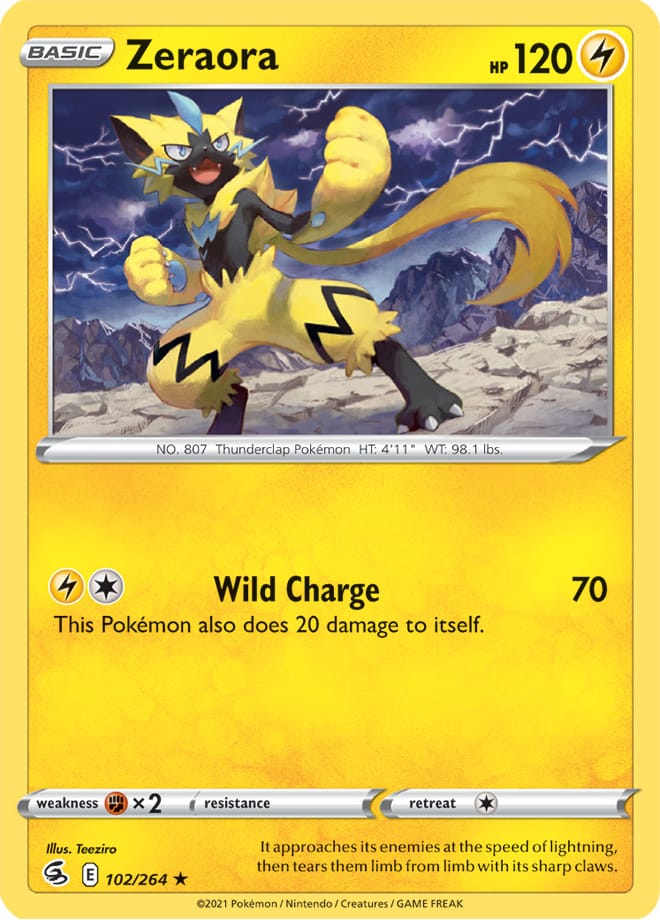 Zeraora - Fusion Strike 102/264 - Rare