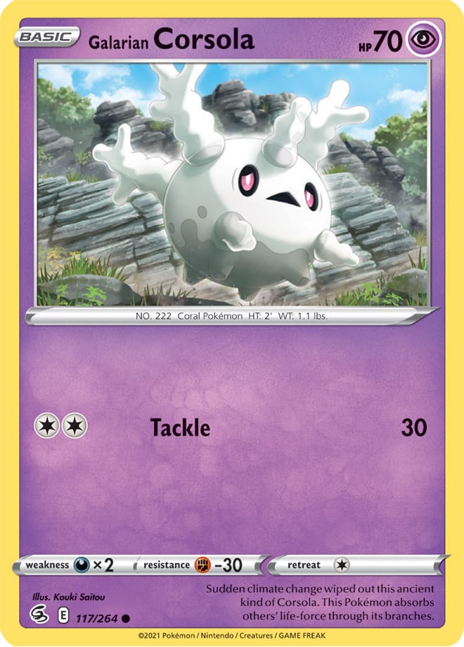 Galarian Corsola - Fusion Strike 117/264 - Common