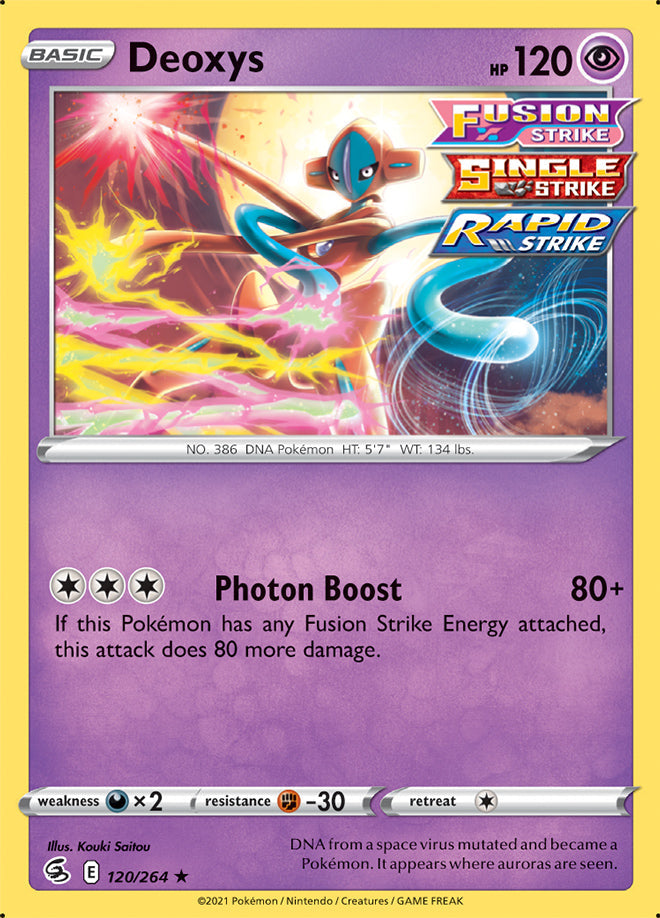 Deoxys - Fusion Strike 120/264 - Rare Holo