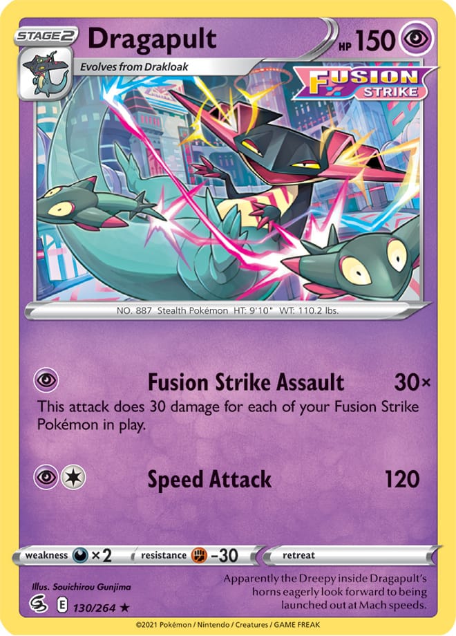 Dragapult - Fusion Strike 130/264 - Rare Holo