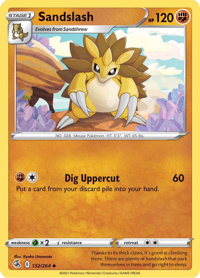 Sandslash - Fusion Strike 132/264 - Uncommon