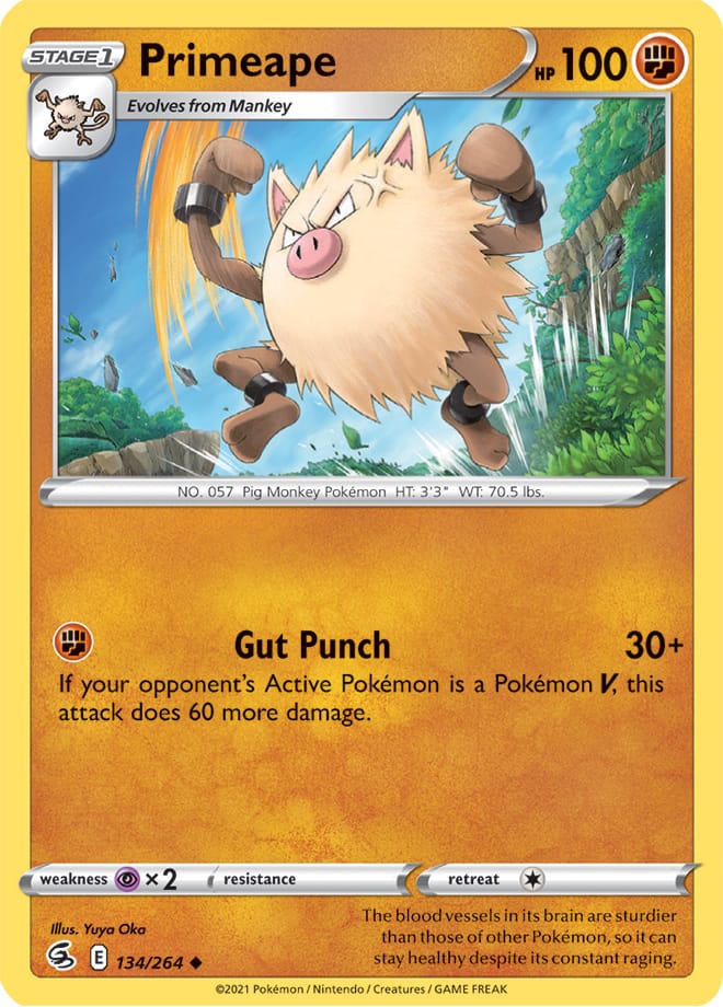 Primeape - Fusion Strike 134/264 - Uncommon
