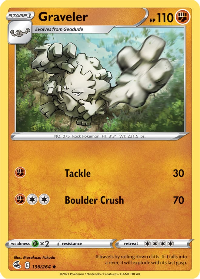 Graveler - Fusion Strike 136/264 - Uncommon