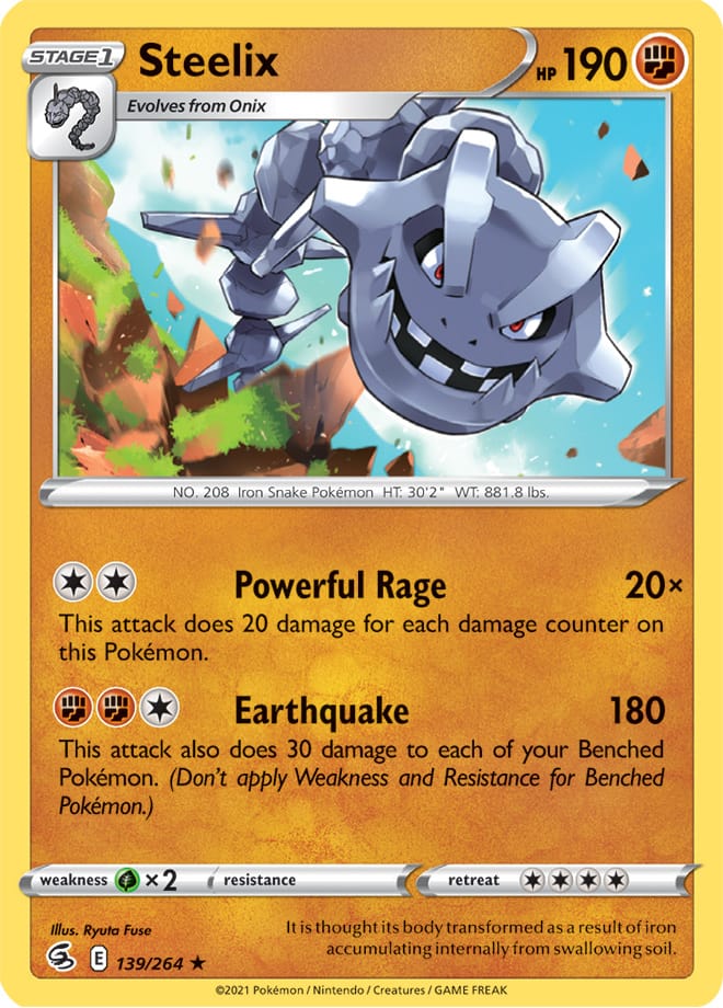 Steelix - Fusion Strike 139/264 - Rare Holo