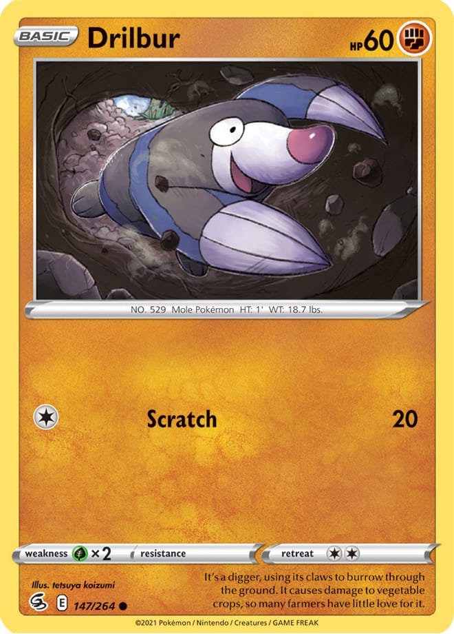 Drilbur - Fusion Strike 147/264 - Common