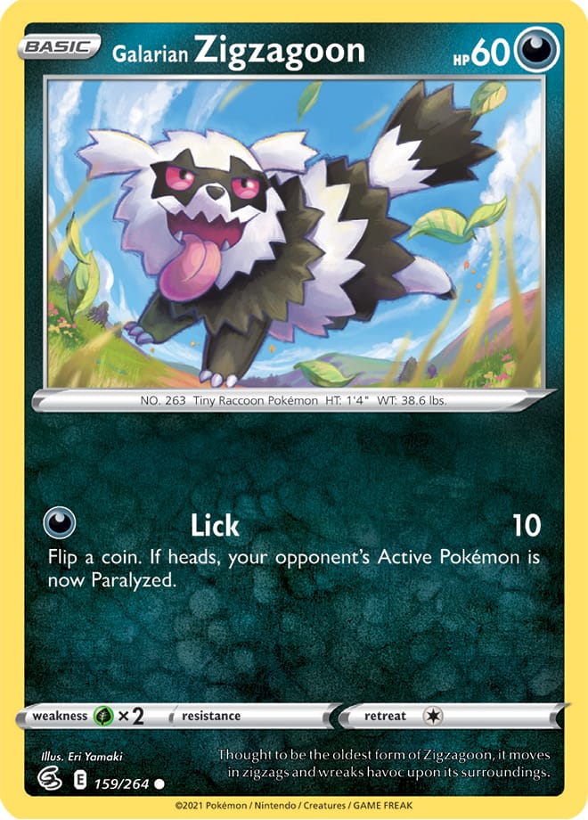 Galarian Zigzagoon - Fusion Strike 159/264 - Common