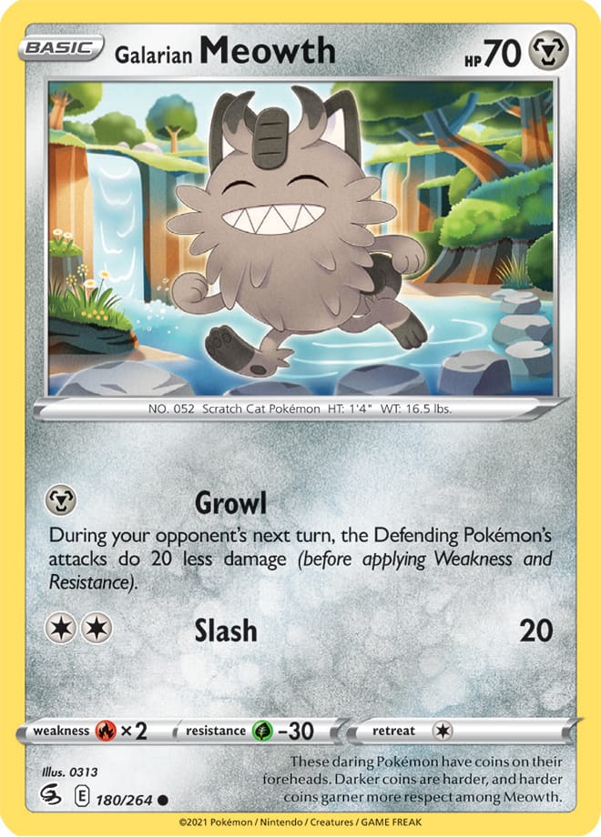 Galarian Meowth - Fusion Strike 180/264 - Common