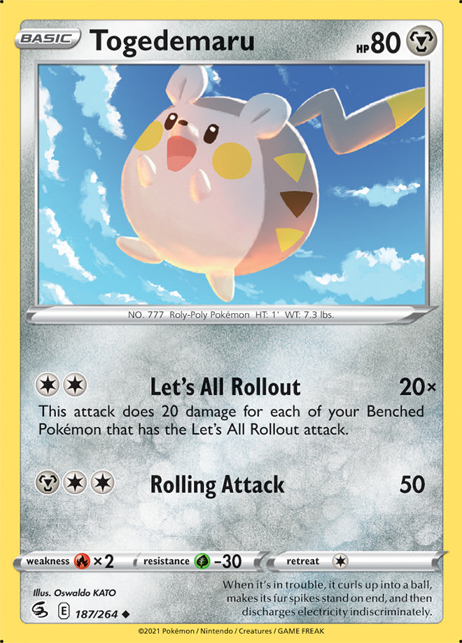 Togedemaru - Fusion Strike 187/264 - Uncommon