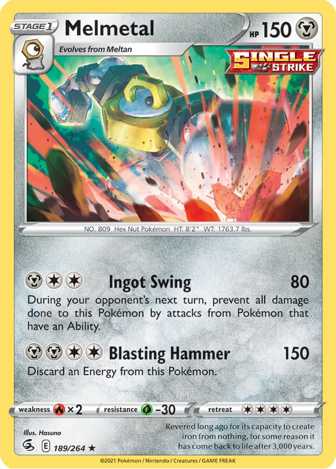 Melmetal - Fusion Strike 189/264 - Rare Holo