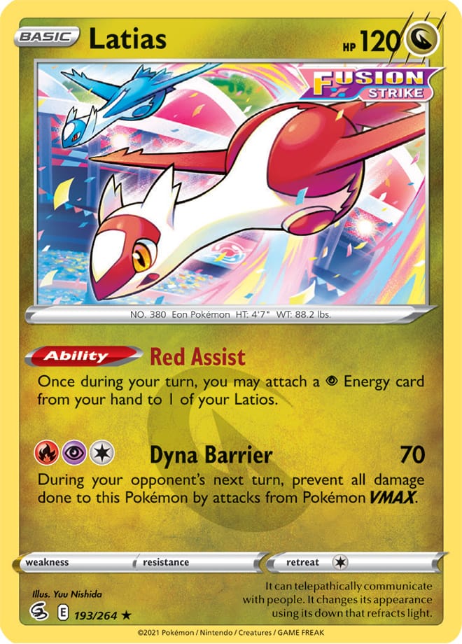 Latias - Fusion Strike 193/264 - Rare