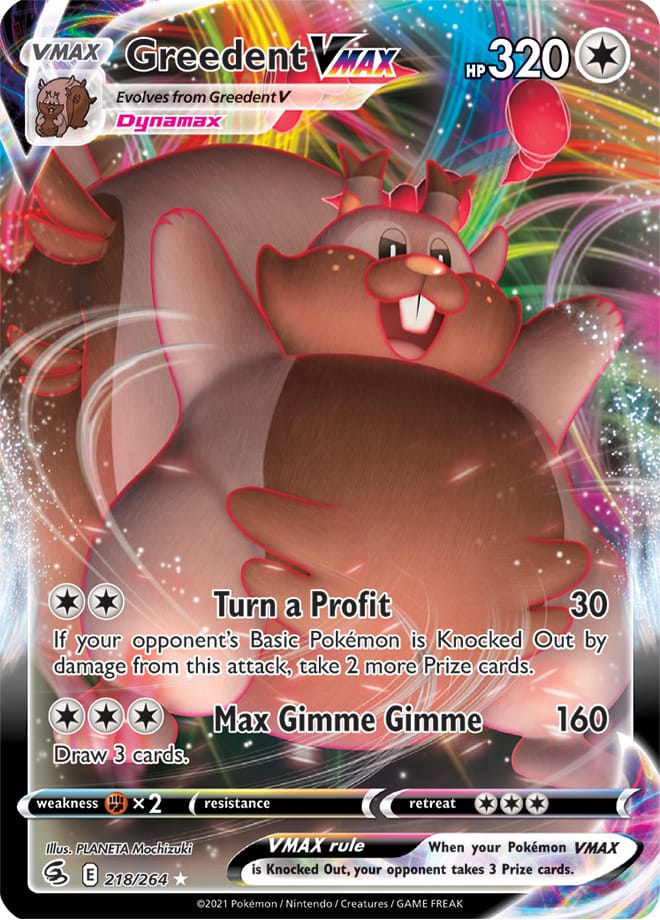 Greedent VMAX - Fusion Strike 218/264 - Ultra Rare