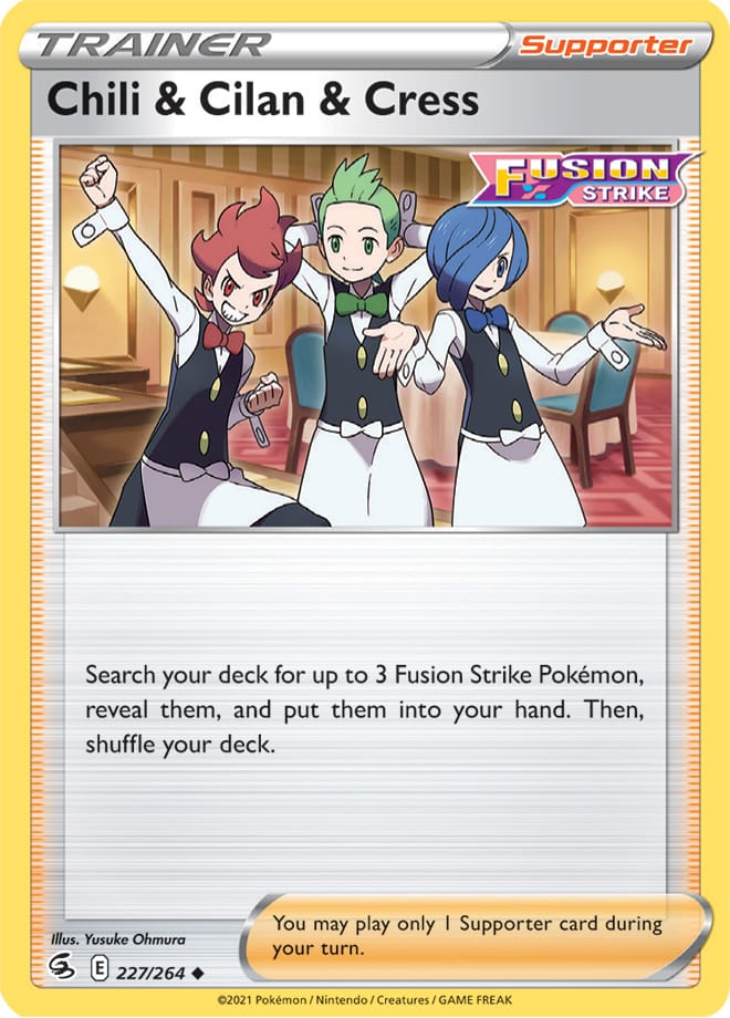 Chili & Cilan & Cress - Fusion Strike 227/264 - Uncommon