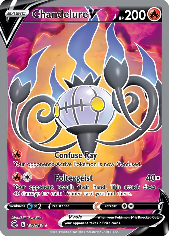 Chandelure V - Fusion Strike 247/264 - Full Art