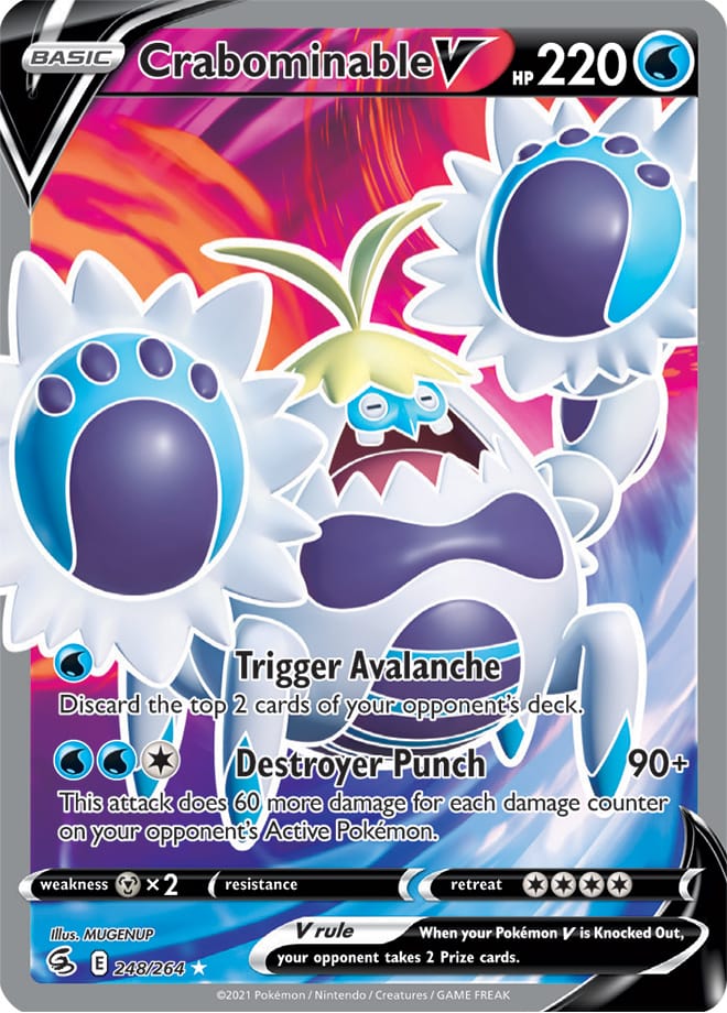 Crabominable V - Fusion Strike 248/264 - Full Art