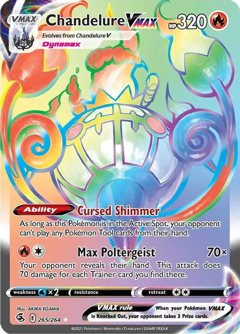 Chandelure VMAX - Fusion Strike 265/264 - Secret Rare