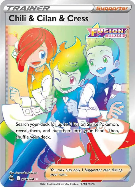 Chili & Cilan & Cress - Fusion Strike 273/264 - Secret Rare
