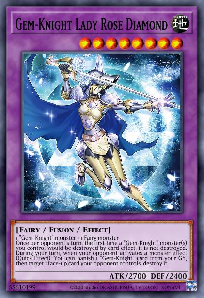 Gem-Knight Lady Rose Diamond - MP23-EN134 - 1st Edition - Common