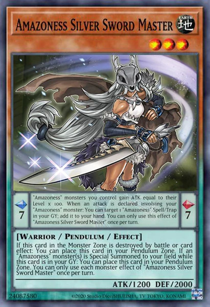 Amazoness Silver Sword Master - MP23-EN220 - 1st Edition - Common