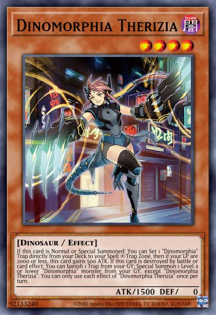 Dinomorphia Therizia - MP23-EN009 - 1st Edition - Prismatic Secret Rare