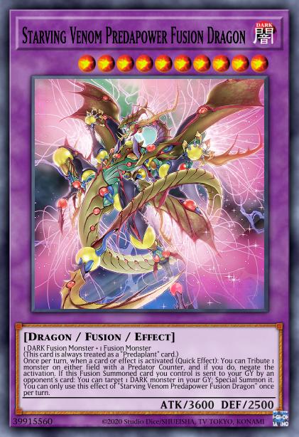 Starving Venom Predapower Fusion Dragon - MP23-EN081 - 1st Edition - Prismatic Secret Rare