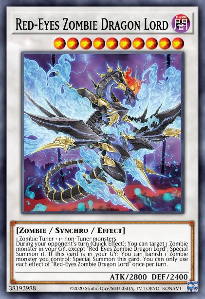 Red-Eyes Zombie Dragon Lord - MP23-EN083 - 1st Edition - Prismatic Secret Rare