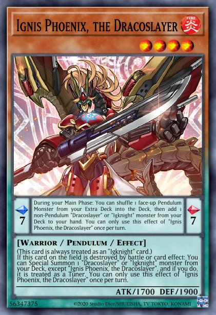 Ignis Phoenix, the Dracoslayer - MP23-EN172 - 1st Edition - Prismatic Secret Rare