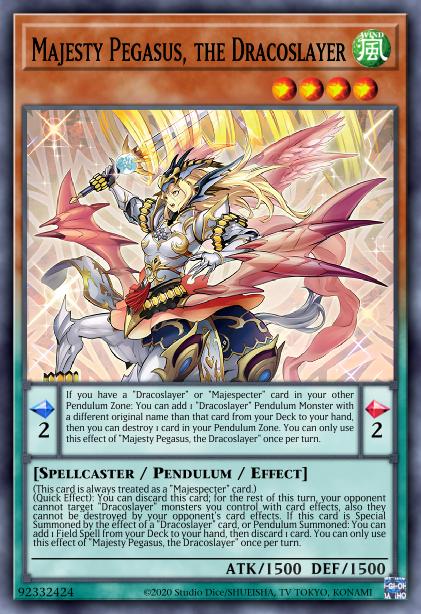Majesty Pegasus, the Dracoslayer - MP23-EN173 - 1st Edition - Prismatic Secret Rare