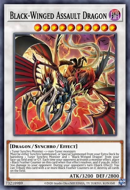 Black-Winged Assault Dragon - MP23-EN187 - 1st Edition - Prismatic Secret Rare