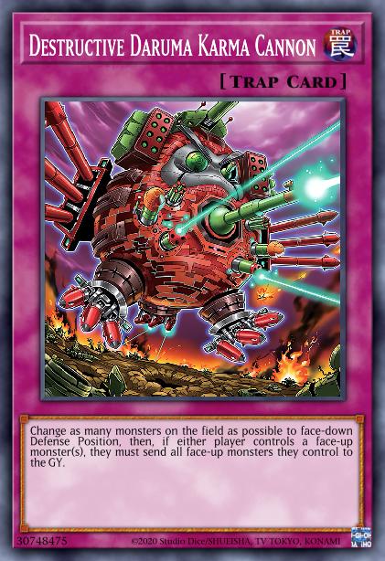 Destructive Daruma Karma Cannon - MP23-EN217 - 1st Edition - Prismatic Secret Rare