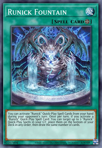 Runick Fountain - MP23-EN239 - 1st Edition - Prismatic Secret Rare