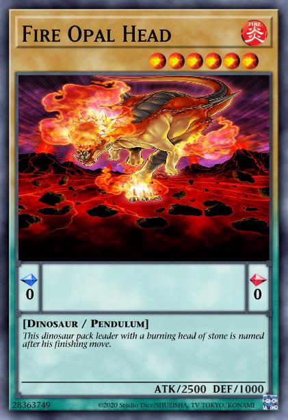 Fire Opal Head - MP23-EN050 - 1st Edition - Super Rare